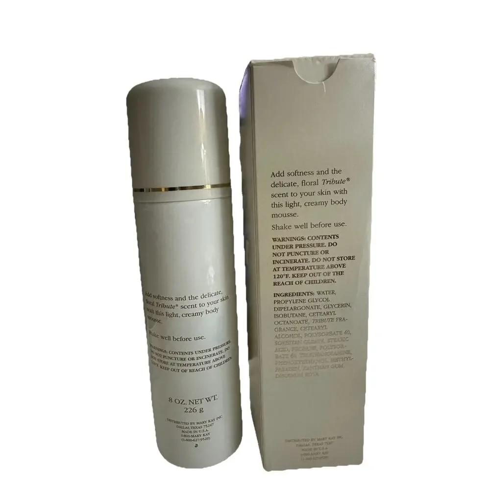 Mary Kay Tribute Perfumed Body Mousse 8 oz New Old Stock